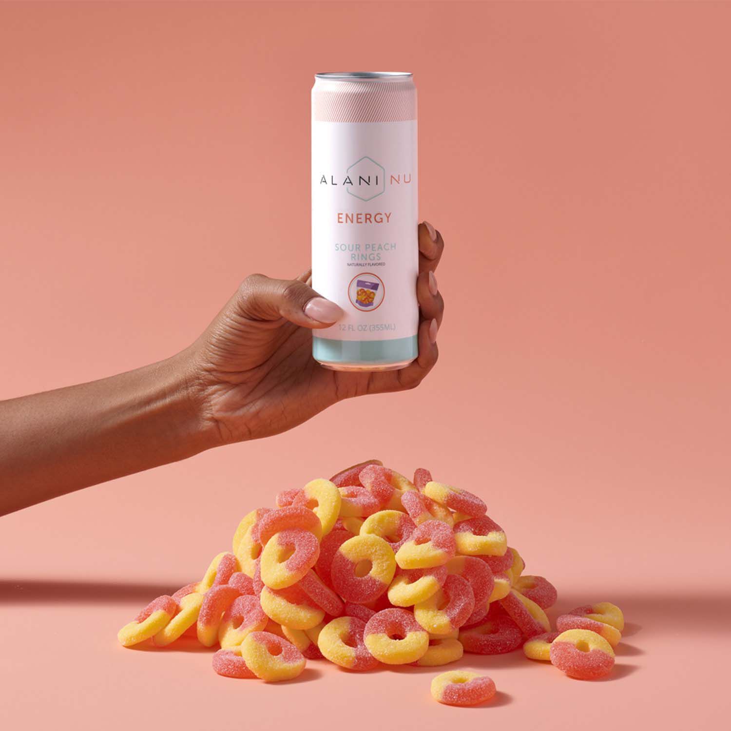 Alani Nu Energy Drink Sour Peach Rings